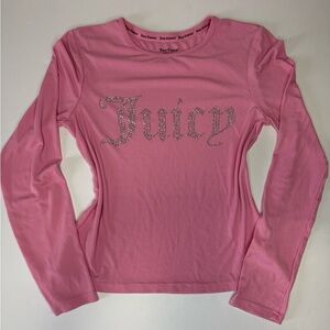 Juicy Couture Pink Long Sleeve Shirt - Large